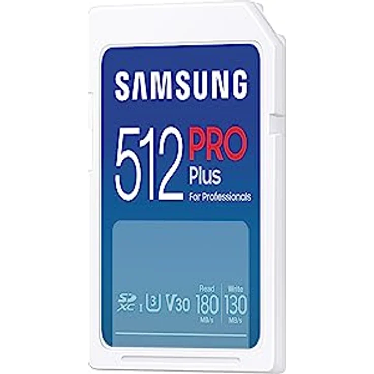 Samsung PRO Plus SD-Karte, 512 GB, UHS-I U3, Full HD & 4K UHD, 180 MB/s Lesen, 130 MB/s Schreiben, Speicherkarte für Kameras und Drohnen, inkl. USB-Kartenleser, MB-SD512SB/WW – Bild 3