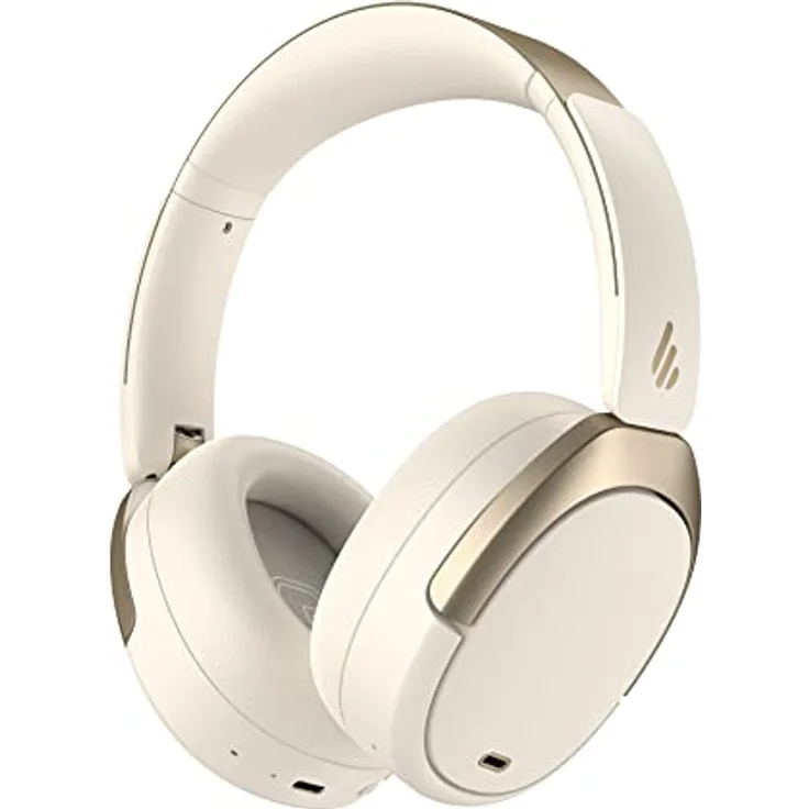 Edifier WH950NB Hybrid Active Noise Cancelling Kopfhörer -LDAC Codec mit Hi-Res Audio und Custom EQ über App nach 55H Playtime mit Faltbarer drahtloser Over-Ear Bluetooth V5.3 Kopfhörer - Weiß – Bild 1