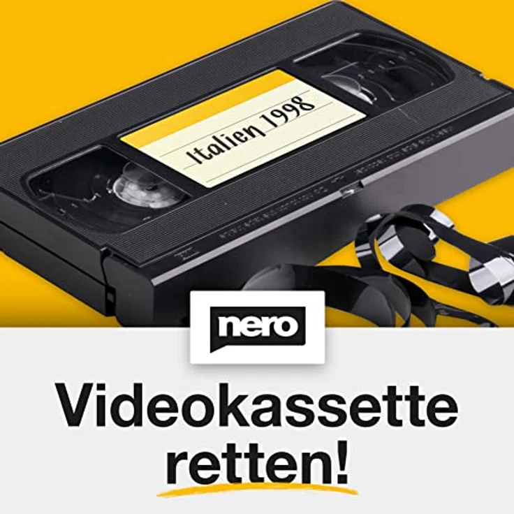 Nero Videokassette retten – ganz einfach ohne Vorkenntnisse | S-VHS | Hi8 | Super 8 | DVD zu PC | Videoschnittprogramm | Video Bearbeitung Software Windows 11 / 10 / 8 / 7 für PC - Preisvergleich – Bild 1