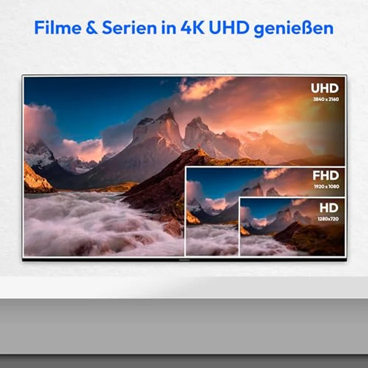 MEDION X15537 (MD 31412) 138,8 cm (55 Zoll) QLED Fernseher (Fire TV, 4K Smart TV, Dolby Vision HDR, Dolby Atmos, Netflix, Prime Video) in Schwarz – Bild 2