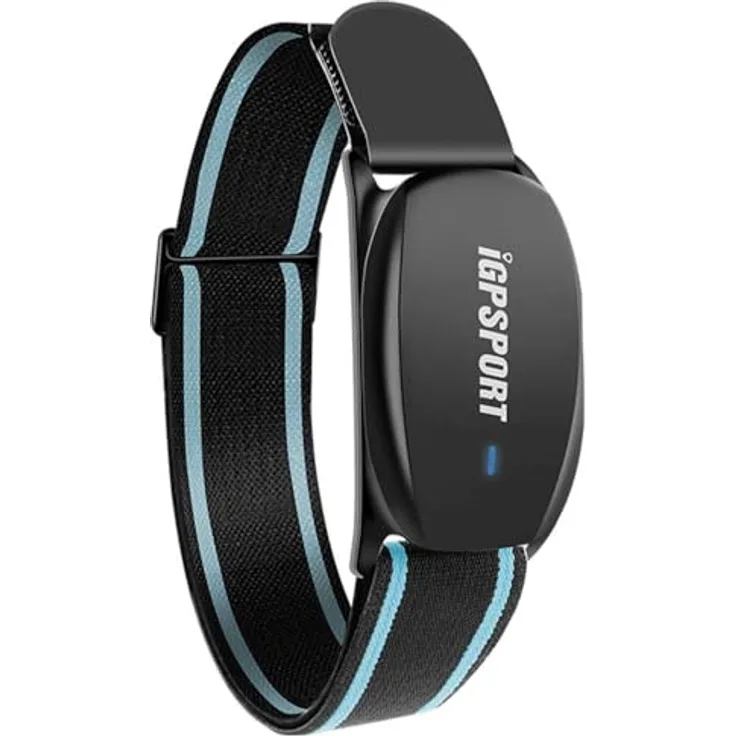 iGPSport HR70 Ant+ / 5.0, Pulsgurt in Schwarz mit ultra-leichter Struktur, wasserdicht IPX7 und Echtzeit-Herzfrequenzmessung