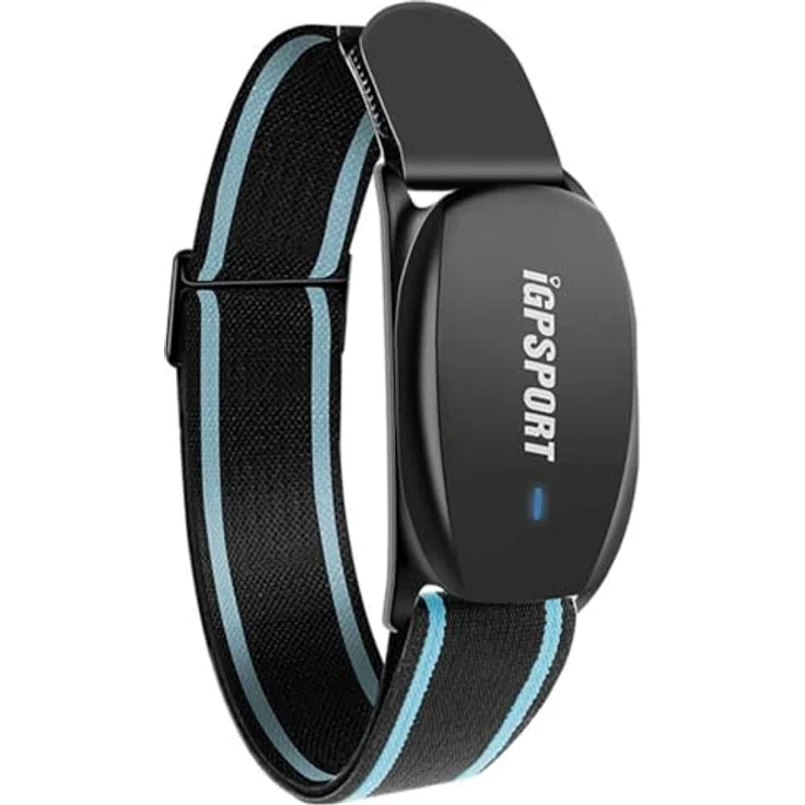 iGPSport HR70 Ant+ / 5.0, Pulsgurt in Schwarz mit ultra-leichter Struktur, wasserdicht IPX7 und Echtzeit-Herzfrequenzmessung – Bild 1
