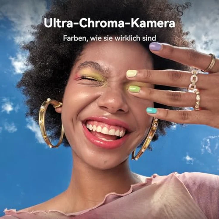 HUAWEI nova 14 Pro, Smartphone mit 50 MP Ultra-Dual-Portrait-Frontkamera, Ultra-Chroma-Kamera, KI Gestensteuerung, 100 W Supercharge Turbo, 6,78" Quad-Curve-Display, Schwarz – Bild 2