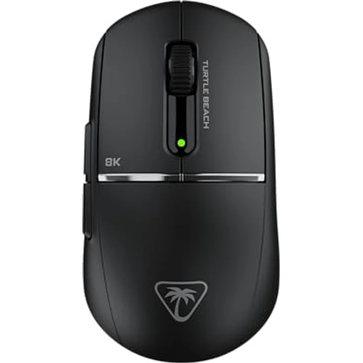 Turtle Beach BURST II PRO, Kabellose E-Sport-Gaming-Maus mit 8.000 Hz Abtastrate, Owl-Eye Sensor 30.000 DPI, Titan Optical Switches, Schwarz – Bild 1