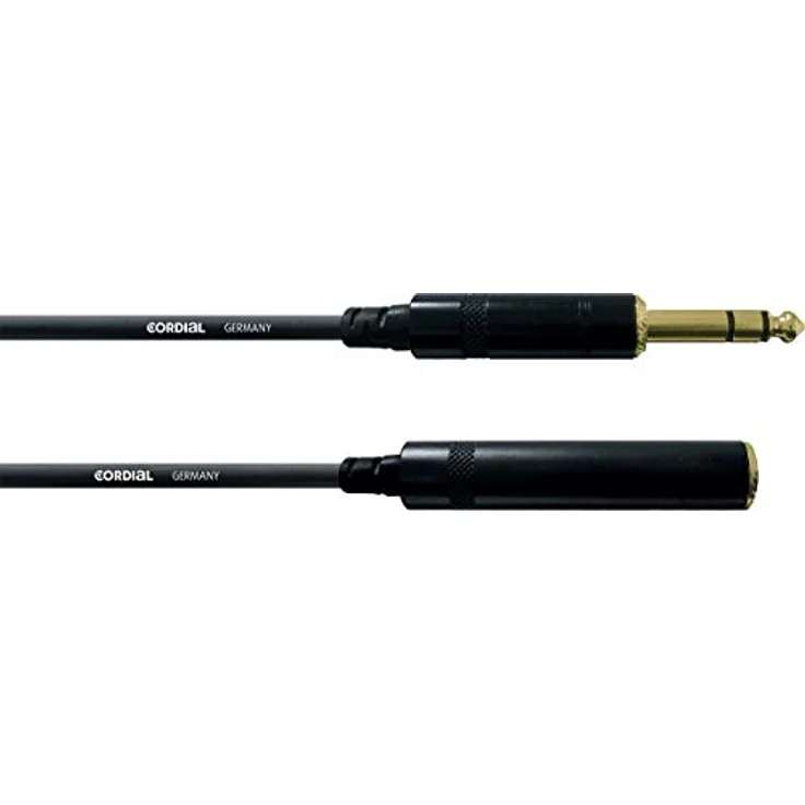 CORDIAL CABLES Stereo-Audiokabel Klinke-Stecker/Klinke-Buchse 5 m AUDIO-KABEL Essentials Klinke – Bild 1