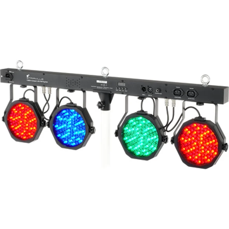 Stairville CLB2.4 Compact LED Par System, 4x 108 LEDs RGB, DMX 512, Stand Alone Modus, inkl. Transporttasche