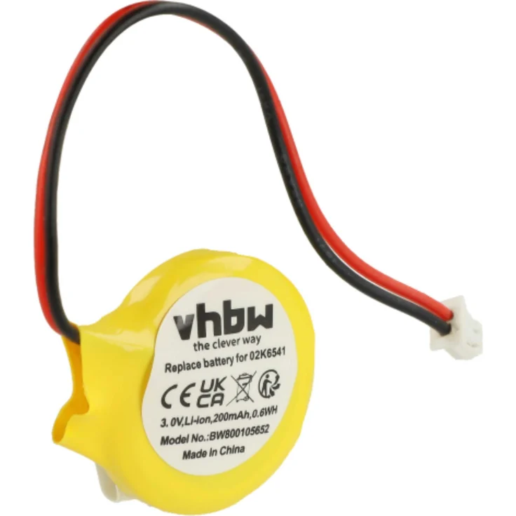 vhbw BIOS-Batterie für HP Pavilion DV6147EA, DV6146TX, DV6146EU, DV6146EA, DV6145TX, DV6145EU, 200 mAh, 3 V, Li-Ion, nicht wiederaufladbar
