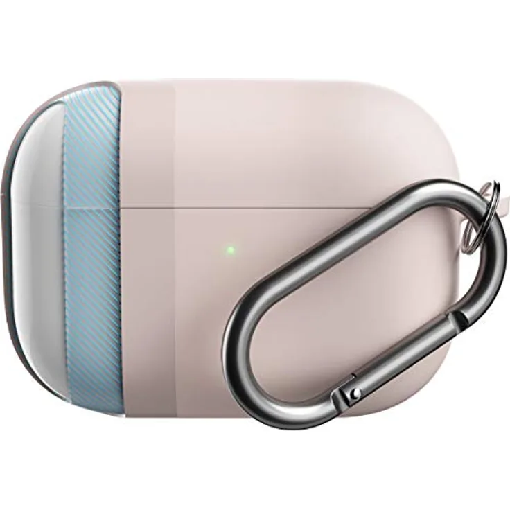 KeyBudz AirPods Pro Hülle mit Schlüsselanhänger Hybrid Shell Serie Kompatibel mit AirPod Pro Case Cover (schwarz)