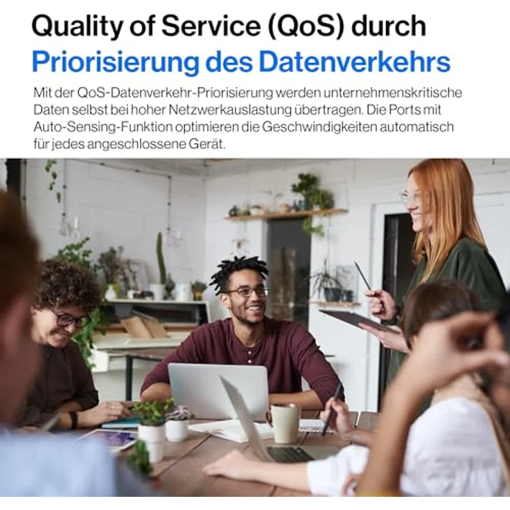 Linksys 24-Port Managed Gigabit-Netzwerk-Switch, 4 1-Gb-Uplink-SFP-Steckplätze, PoE/PoE+, QoS, statisches Routing, VLAN, IGMP, Metallgehäuse, Platzierung auf dem Schreibtisch/an der Wand – LGS328PC – Bild 4