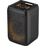 N-Gear The Flash Banger 777 Musikbox - Tragbarer Bluetooth Box mit RGB Lichteffekten und 8" Bass Lautsprecher - 160 Watt MP3 PartyBox mit Akku, Fernbedienung und Mikrofone