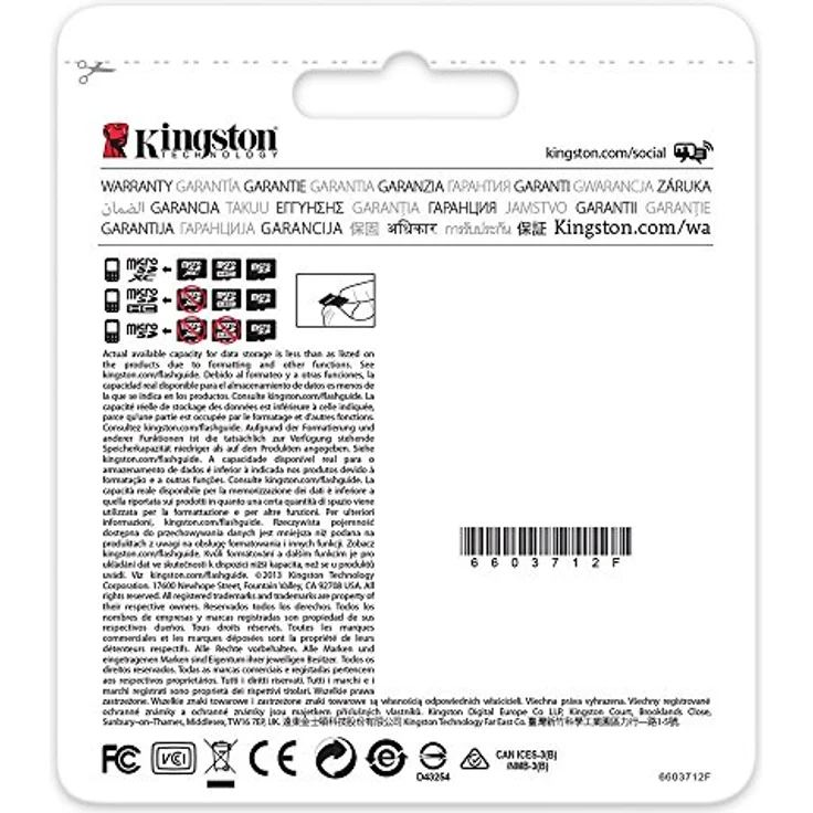 Kingston SDC10G2-128GB microSD 12 Klasse 10 bis zu 45MB-s Speicherkarte (mit SD-Adapter) – Bild 7