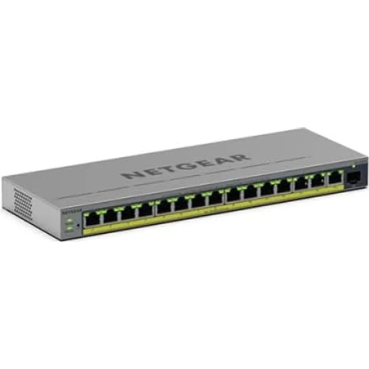 Netgear GS116EPP, 16-Port Gigabit Switch mit PoE+ (231 Watt), unmanaged, schwarz – Bild 2