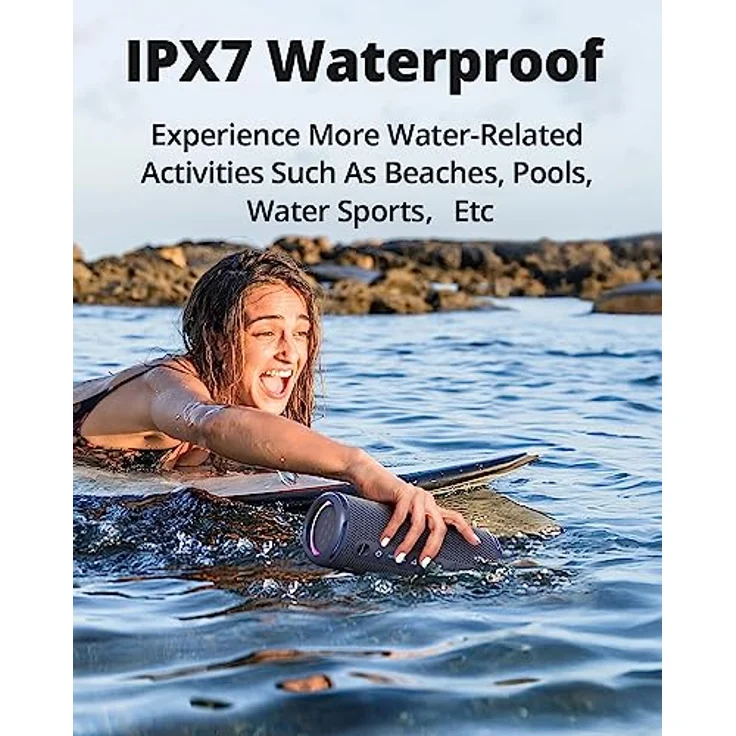 Tronsmart T7 Lite (blue) Bluetooth Lautsprecher, 24h Akkulaufzeit, IPX7 wasserdicht – Bild 7