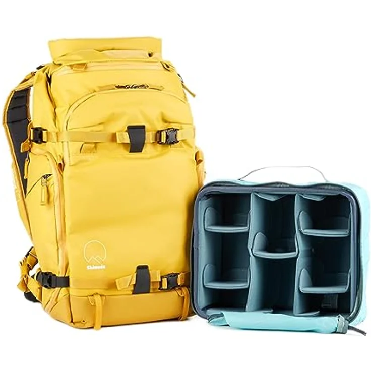 Shimoda Action X30 v2, Fotorucksack mit 30 l Fassungsvermögen, wetterbeständig, ergonomisches Tragesystem, Gelb – Bild 1
