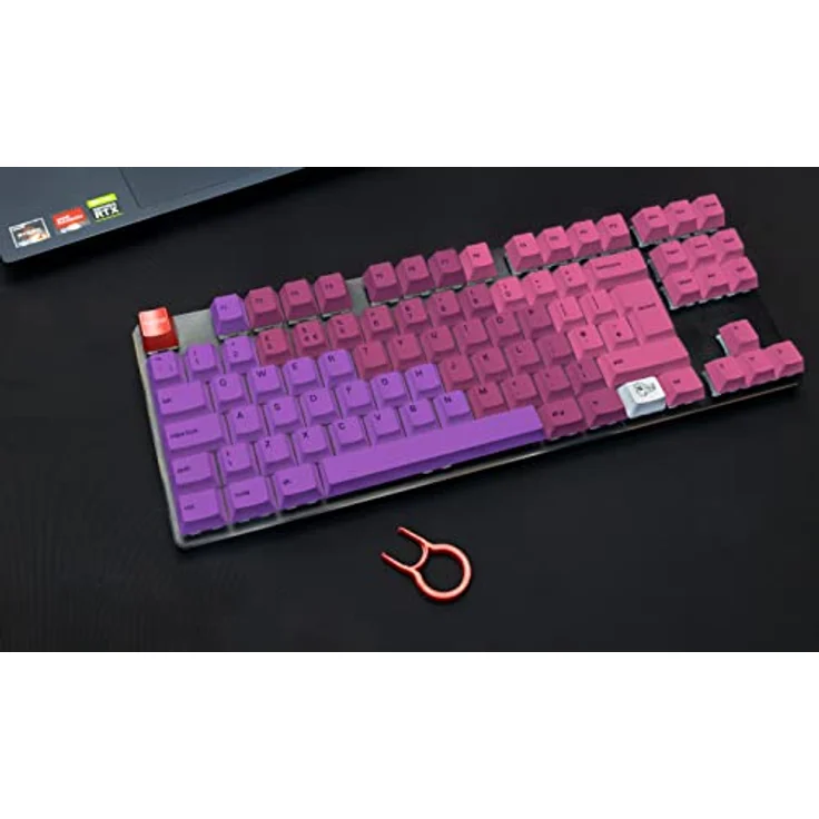 Glorious PC Gaming Race GPBT ISO DE-Layout Tastenkappen für Mechanische Tastatur, aus Ultra-Haltbarem PBT-Kunststoff zum Anpassen Mechanischer Tastaturen, 115 Undurchsichtige Tastenkappen – Bild 4