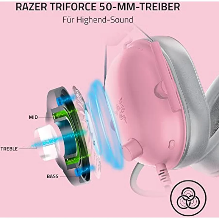 Razer Blackshark V2 X Quartz – Bild 2