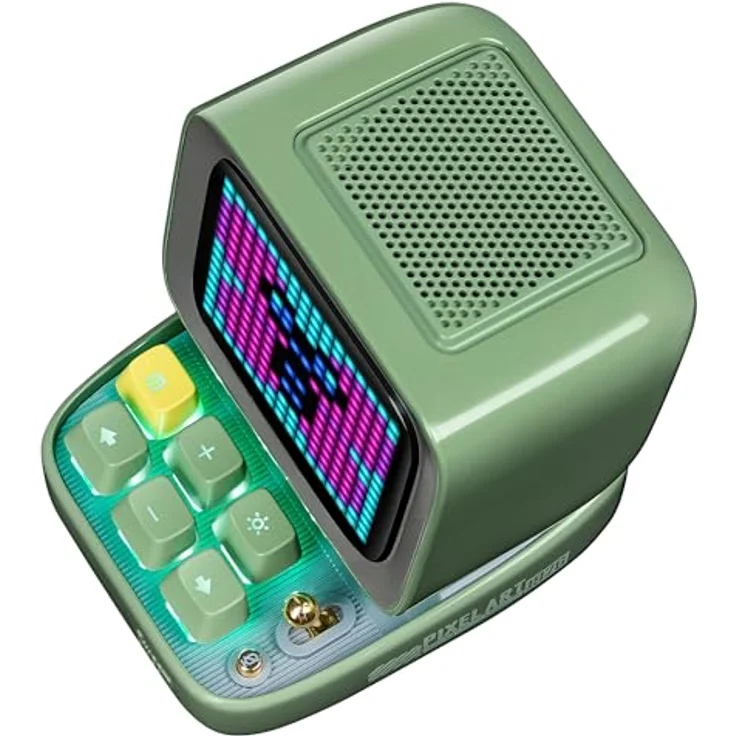 Divoom DitooMic, Bluetooth Lautsprecher mit 8 Stunden Akkubetrieb und Mini-Wireless-Mikrofon, Grün – Bild 6