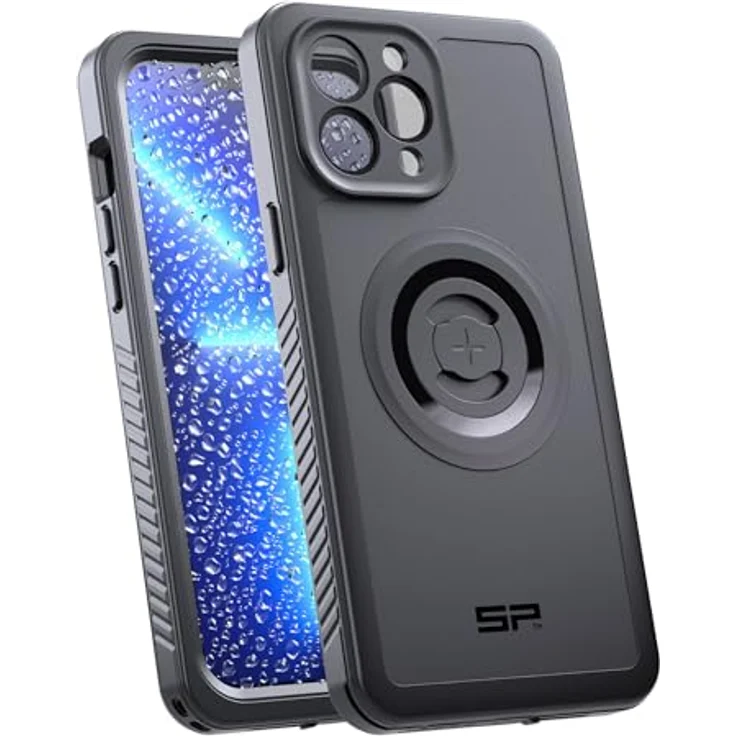 SP CONNECT Phone Case Xtreme kompatibel mit iPhone 13 Pro Max, Militärstandards zertifiziert, magnetische Befestigung, kabelloses Aufladen, wasserdicht, Schwarz – Bild 1
