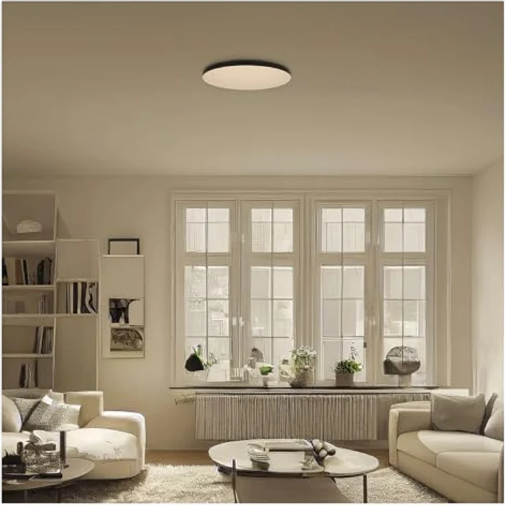 EMOS LED-Wand-/Deckenleuchte DIONI - CCT einstellbar 3 000/4 000/5 700 K - 3520 lm - 32 W - rund, Ø 41 cm - schwarz – Bild 4