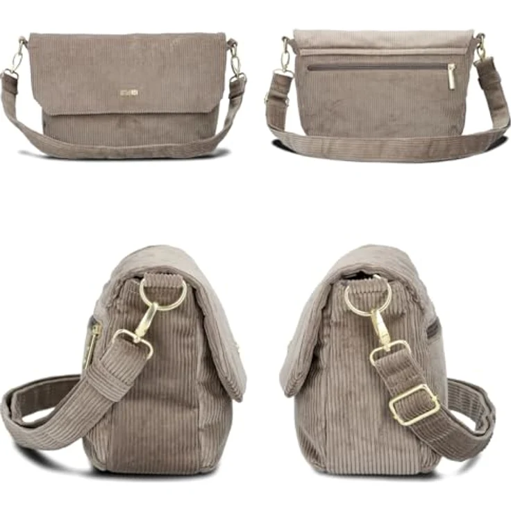 Zwei Mademoiselle.M Messenger, Notebooktasche mit 33 cm Laptopfach (12.99"), Braun – Bild 3
