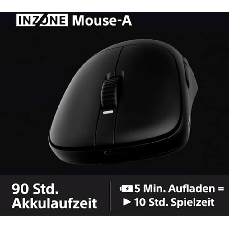 SONY INZONE Mouse-A Gaming Maus, ultraleicht 48,4g, 8000Hz Polling, 30K DPI, optische Schalter, kabellos, Schwarz – Bild 8