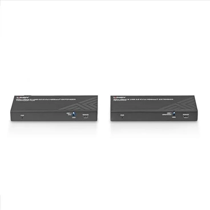 LINDY 150m Cat.6 HDBaseT KVM Extender, HDMI 4K60, USB 2.0 & IR, Schwarz – Bild 3