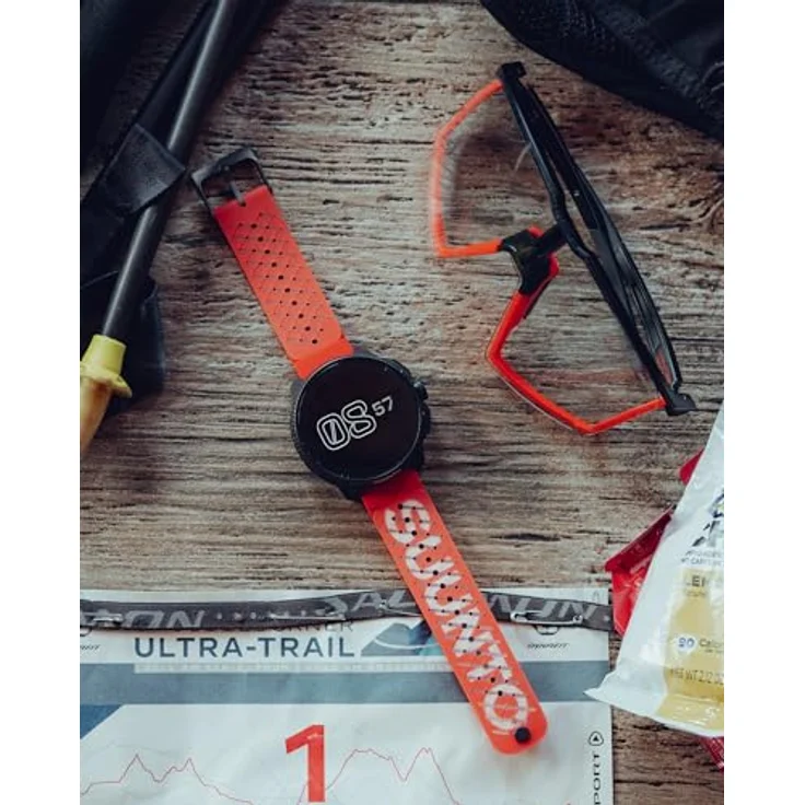 SUUNTO 22 ATH5 Silikon Armband Lava Red S+M - Weiches Silikon Ersatzband 22mm für Race, Vertical, 9 Peak Pro, 9 Peak, 5 Peak – Bild 4