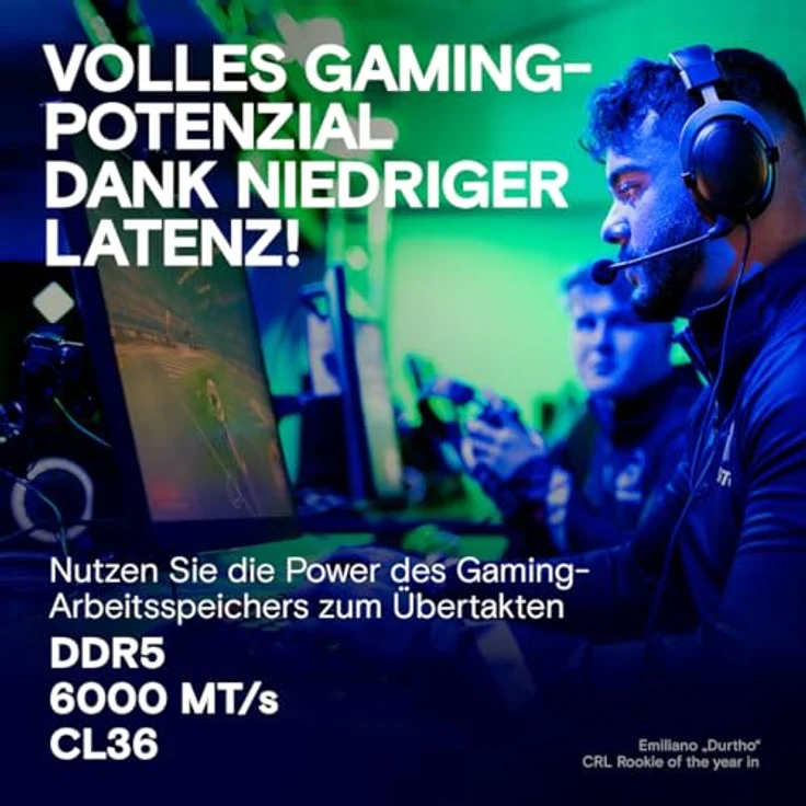 Crucial Pro DDR5 RAM 32GB Kit (2x16GB) 6000MHz CL36, Overclocking Gaming, Intel XMP 3.0 / AMD Expo, PC Computer Arbeitsspeicher 32GB DDR5, Weiß - CP2K16G60C36U5W – Bild 2