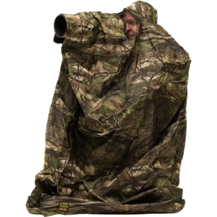 Buteo Photo Gear Bag Hide, mobiles Versteckzelt ohne Rahmen in grün, Innen schwarz beschichtet – Bild 1