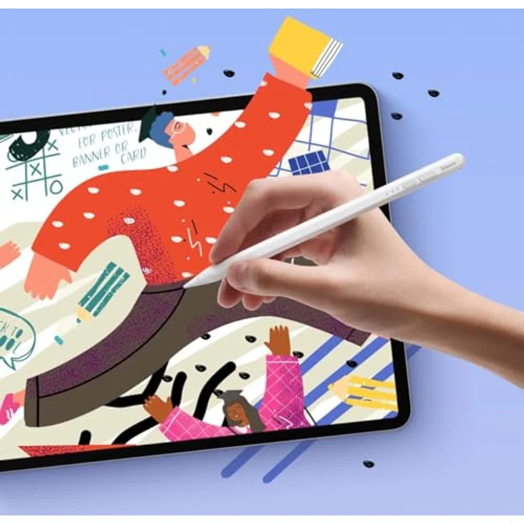 Baseus Smooth Writing 2 Stylus Pen mit LED-Anzeigen (Baltas), Stylus, Weiss, für iPad Pro & iPad Air geeignet – Bild 9