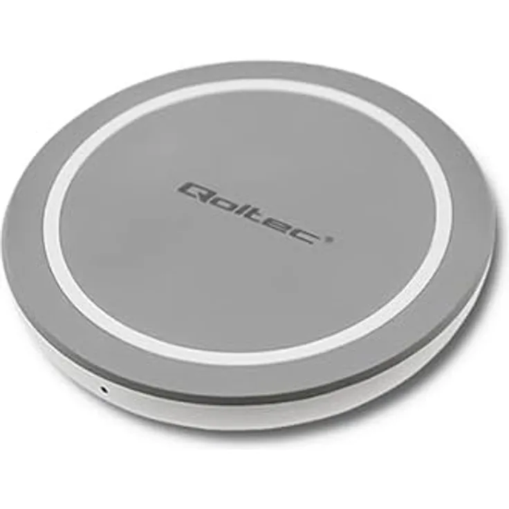 Qoltec Induction Wireless Charger Ring, Qualcomm QuickCharge 3.0, 10W, grau
