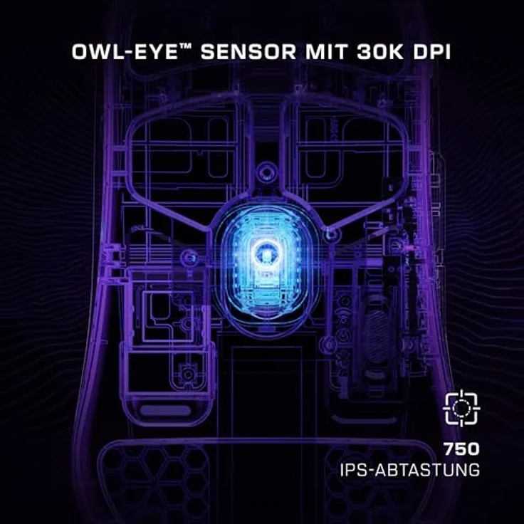 Turtle Beach BURST II PRO, Kabellose E-Sport-Gaming-Maus mit 8.000 Hz Abtastrate, Owl-Eye Sensor 30.000 DPI, Titan Optical Switches, Schwarz – Bild 3