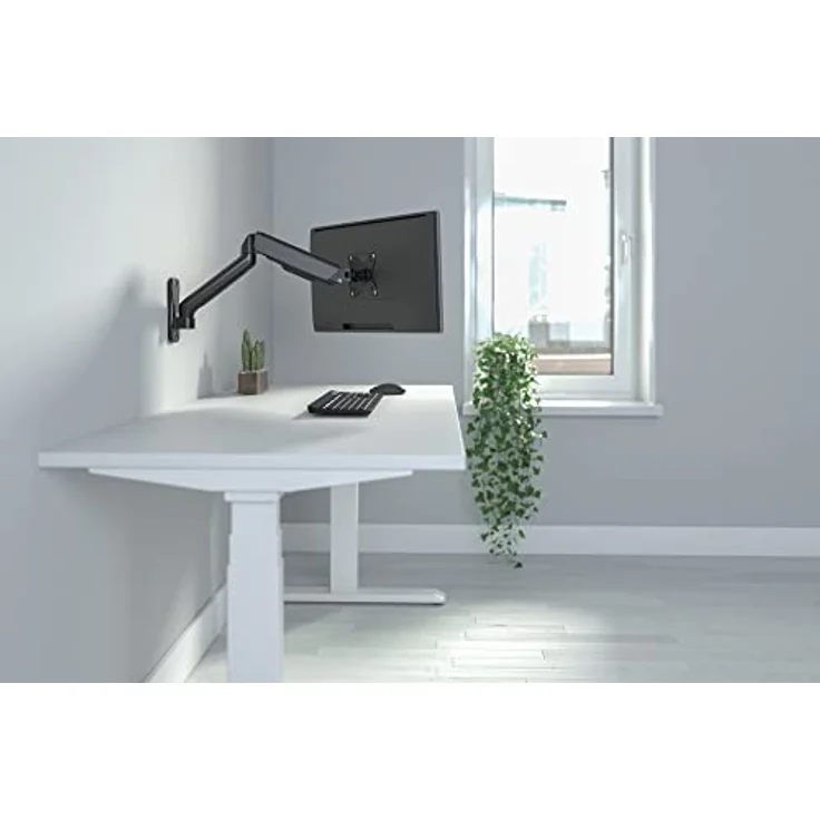 DIGITUS Single Gasdruckfeder Monitor-Wandhalter 32", 9 kg max, schwarz – Bild 2