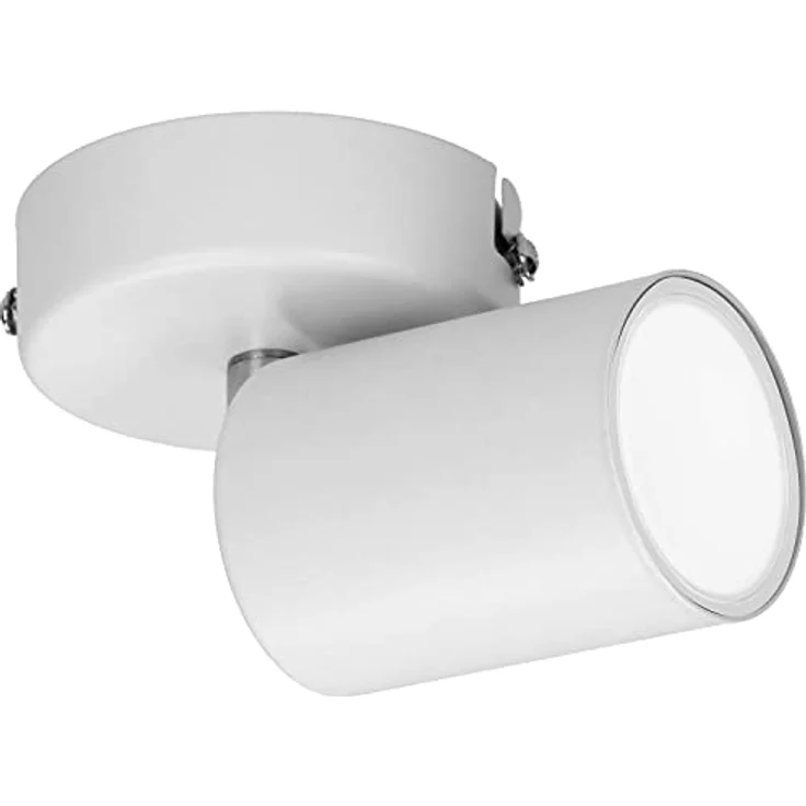 Adviti DOA SP 1 Strahler Deckenleuchte und Wandleuchte Spot GU10 max 2 x 50 W IP20 (Weiß) - Schwenkbarer Lampenkopf, modernes Design, einfache Montage – Bild 3