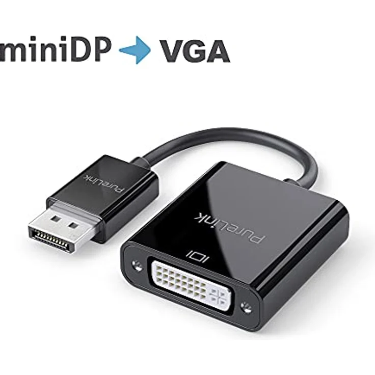 PureLink DisplayPort auf DVI Adapter, 1920x1200 WUXGA Auflösung, 4,95GB/s Bandbreite, vergoldete Steckkontakte, 0,15m, schwarz – Bild 2