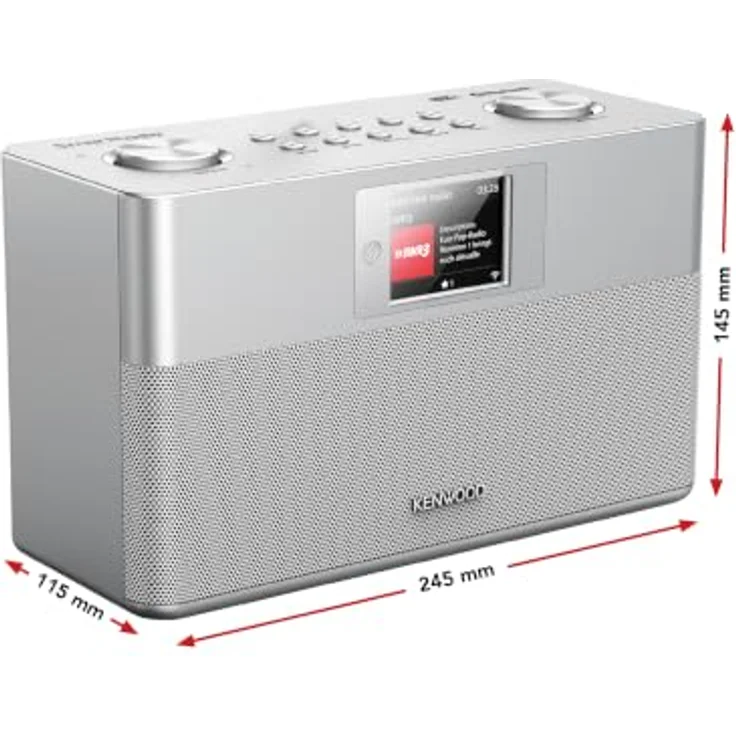Kenwood CR-ST100S (DAB+, DAB, Bluetooth), Radio, Silber – Bild 8