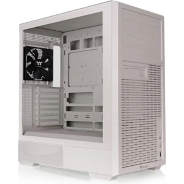Thermaltake Retro 360, Mid-Tower-ATX-Gehäuse im Retro-Design mit 2 vorinstallierten 120-mm-Lüftern und gehärteter Glasscheibe, beige