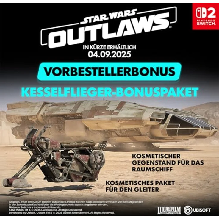 Ubisoft Star Wars Outlaws - Gold Edition (inkl. Season Pass) - Open-World-Spiel für Nintendo Switch 2 mit fesselnder Story und zusätzlichen Missionen – Bild 4
