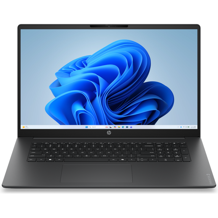 HP OmniBook 3 17-dk0132ng, 17,3" FHD IPS Laptop mit Intel Core 3 100U, 8GB RAM, 512GB SSD, anthrazit, Windows 11