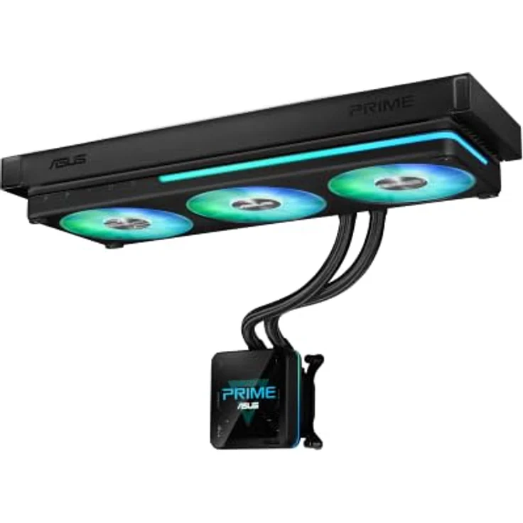 Asus Prime SLC II 360 ARGB LCD, Prozessor-Flüssigkeitskühlsystem, 360 mm, für AM4, AM5, LGA1851, LGA1700, Kupfer, 3 x 120 mm – Bild 10