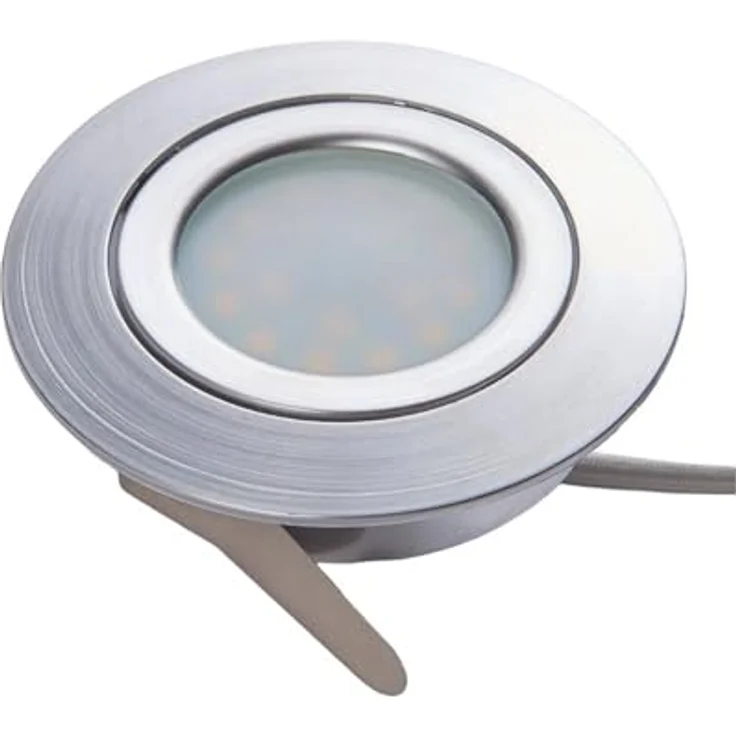 Lampenwelt 3er Set LED Einbaustrahler 'Andrej' (Modern) in Alu für Wohnzimmer & Esszimmer (3 flammig, A+, inkl. Leuchtmittel) - Einbauleuchte, Deckenleuchte, Wandleuchte, warmweißes Licht – Bild 1