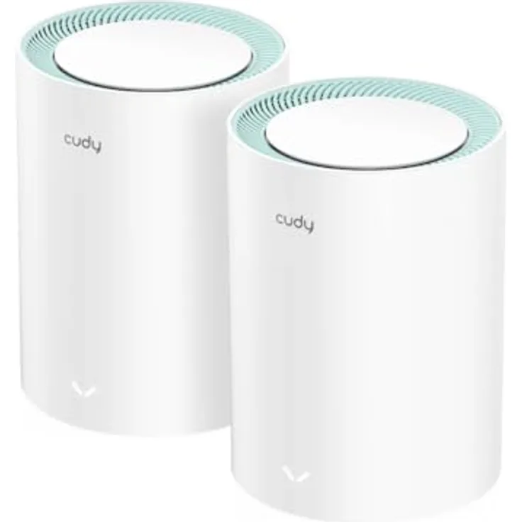 Cudy Dual Band AX1500 WiFi 6 Mesh Wi-Fi System, ersetzt Router und Extender, 3 Gigabit-Ports pro Einheit, Ethernet-Backhaul, 170 m² Abdeckung, M1500 2er-Pack