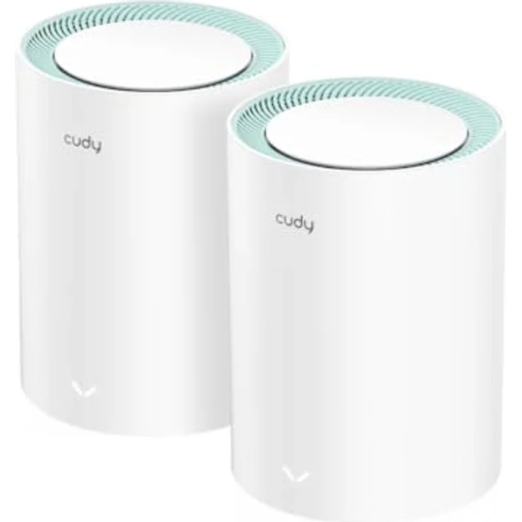Cudy Dual Band AX1500 WiFi 6 Mesh Wi-Fi System, ersetzt Router und Extender, 3 Gigabit-Ports pro Einheit, Ethernet-Backhaul, 170 m² Abdeckung, M1500 2er-Pack – Bild 1