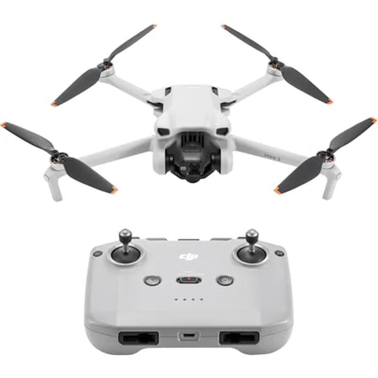 DJI Mini 3 – Leichte und faltbare Mini-Kameradrohne mit 4K HDR-Video, 38 min Flugzeit, echten vertikalen Aufnahmen und intelligenten Funktionen, C0 – Bild 1