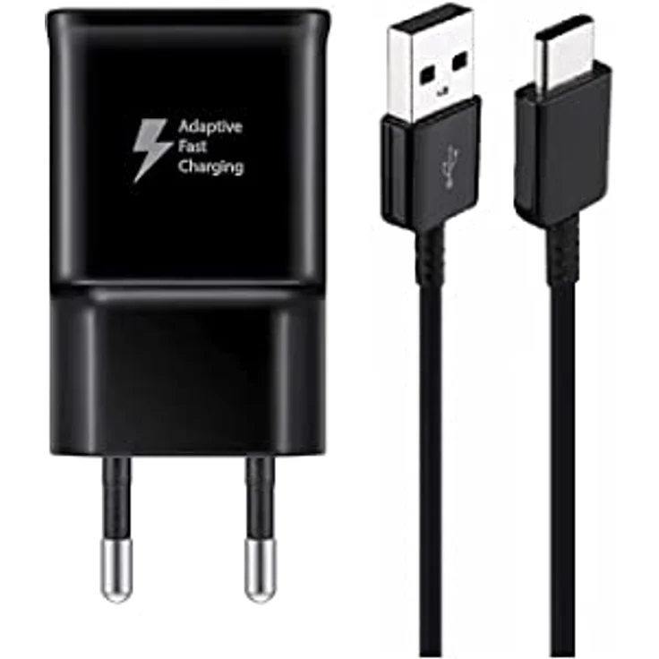 Ventarent Device Refreshing + Leasing Adapter 15W + Ladekabel USB-C Kompatibel Mit Samsung Galaxy S8 S9 S10 S20 Plus Note 9 10 Schwarz – Bild 1