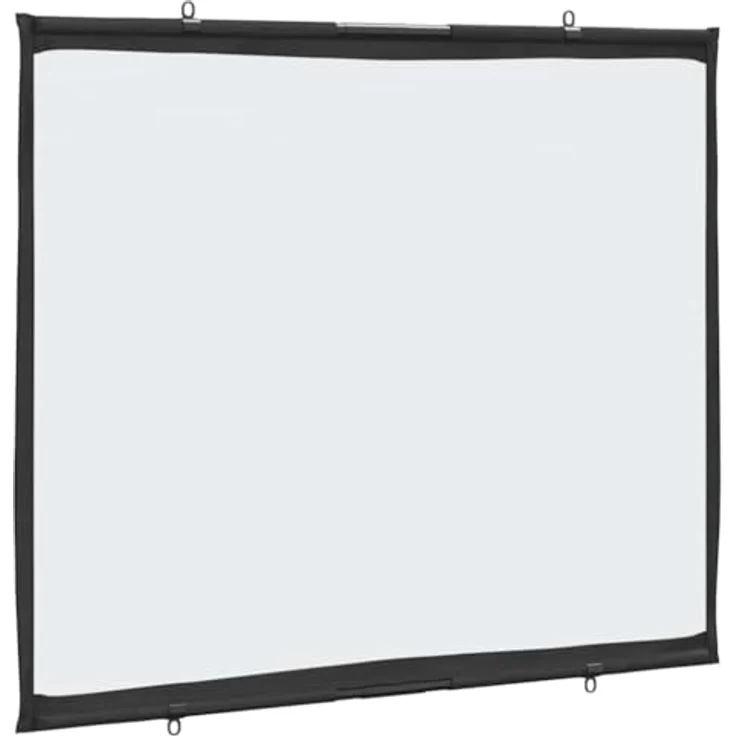 vidaXL Beamer Leinwand 72 Zoll 4:3, wandhängend, hochwertige Projektionswand aus 100% Polyester, ideal für Heimkino und Präsentationen – Bild 1