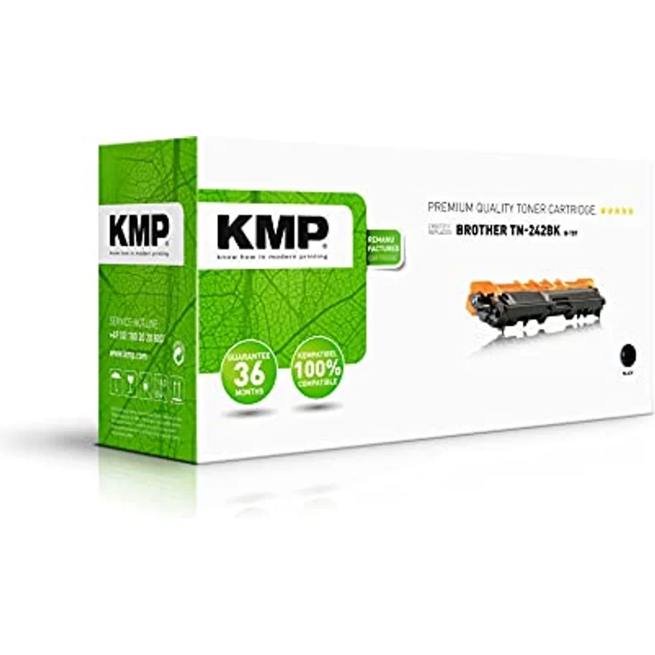 KMP B-T57 Tonerkartusche, ersetzt Brother TN-242, schwarz, ca. 2.500 Seiten bei 5% Deckung – Bild 1