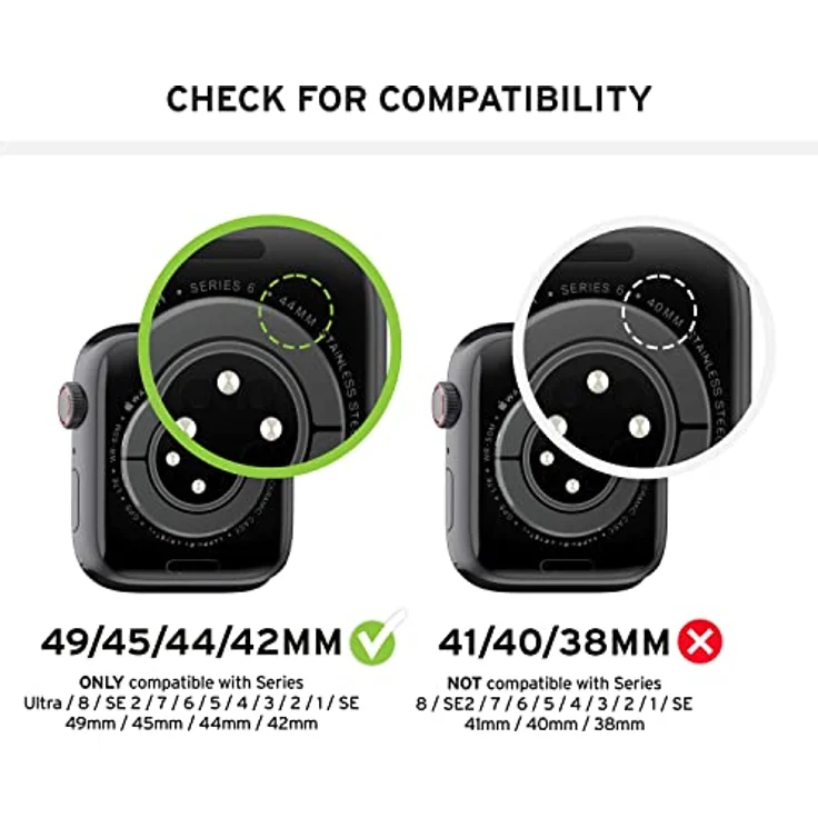 Urban Armor Gear Active Strap Armband für Apple Watch Ultra / 45mm / 44mm / 42mm [Series 8/7 / 6/5 / 4/3 / 2/1, Watch Ultra 49mm, Nylon Ersatzarmband] Foliage grün – Bild 2