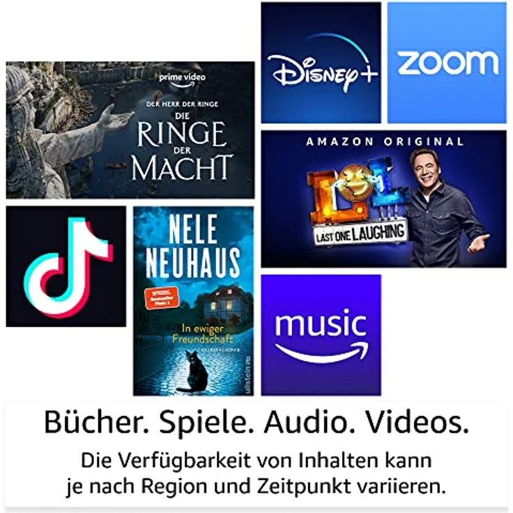 Fire HD 8 Plus-Tablet, 8-Zoll-HD-Display, 64 GB, 30 % schnellerer Prozessor, 3 GB RAM, kabelloses Laden (2022), grau, mit Werbung – Bild 4