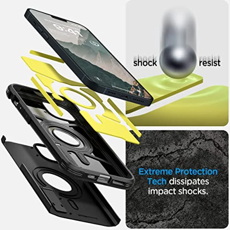 Spigen Tough Armor MagFit Hülle Kompatibel mit iPhone 14 -Schwarz – Bild 3